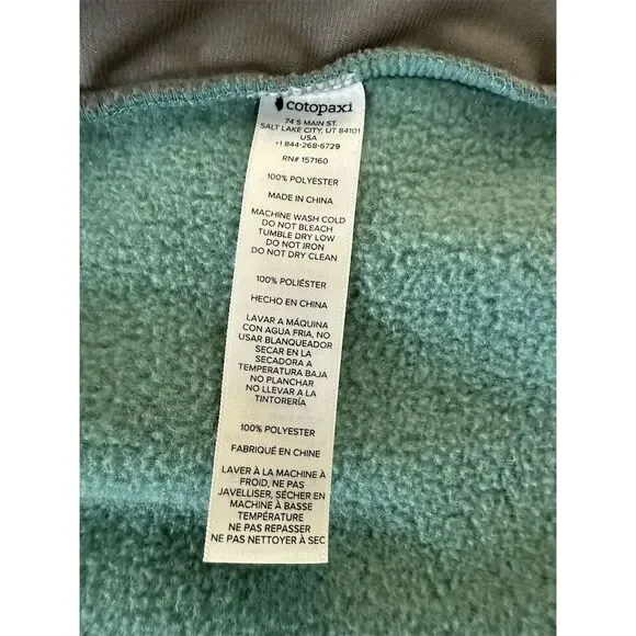 Cotopaxi Teca Fleece Vest Mens XL Multicolor Striped Outdoor Wear - Picture 4 of 4